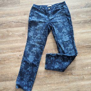 Coldwater Creek jeans with flower print